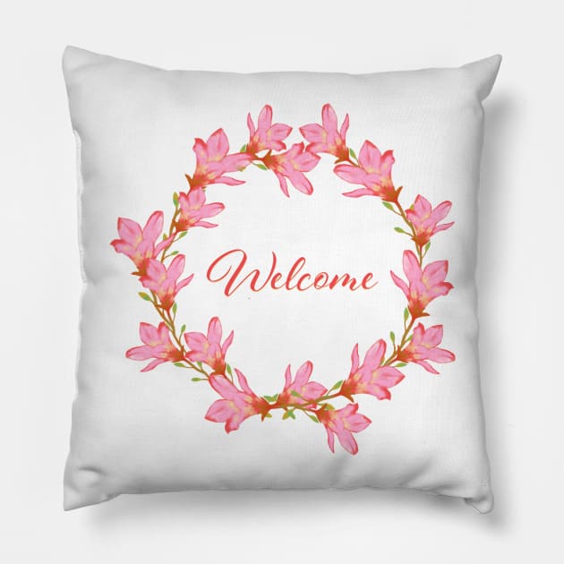 Welcome frame Pillow by Ammi