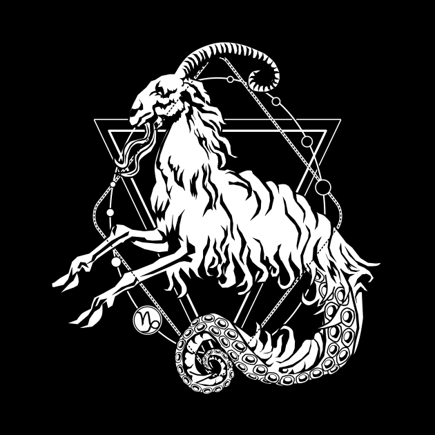Capricorn - the Zodiac Sea Goat - Capricorn Astrology - Mask | TeePublic