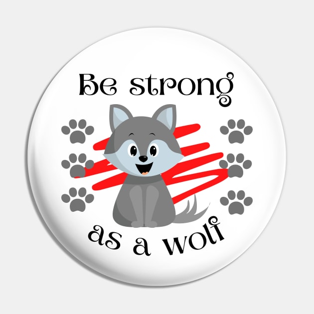 Cute be strong as a wolf. Cute wolf motivational quote Pin by Rubi16