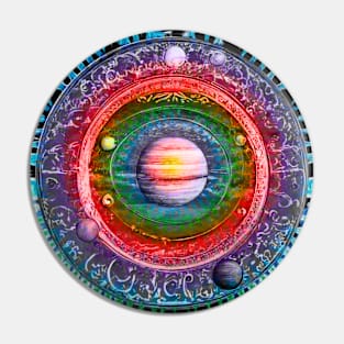 Rainbow tie dye planets celestial mandala deadhead hippie phish Pin