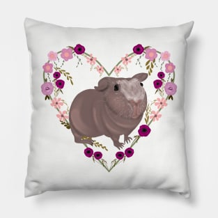 Skinny Pig Floral Pillow