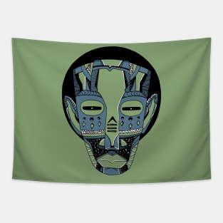 Mellow Cool African Mask No 3 Tapestry