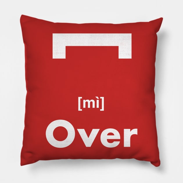 Over Chinese Character (Radical 14) Pillow by launchinese