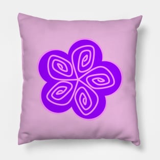 Purple and pink flower Pillow