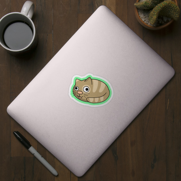 Derpy Loaf Cat - Cats And Kittens - Sticker