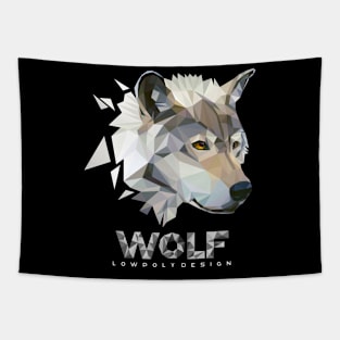 Wolf Lowpoly Tapestry