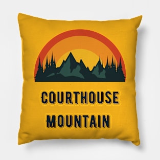 Courthouse Mountain Pillow