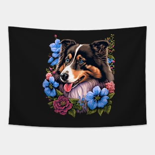 Australian Shepherd Dog Tapestry