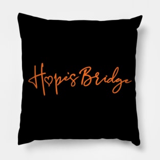 Hope's Bridge Logo Tee Pillow