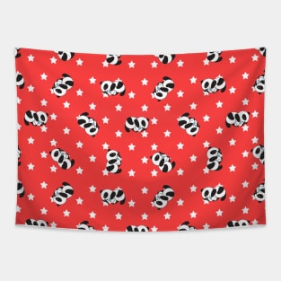 Cute pattern | panda drink milk Tapestry