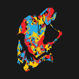 Saxophone Musician Paint Style T-Shirt