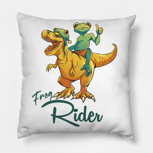 I'm Unstoppable T Rex Pillow by ArtRoute02