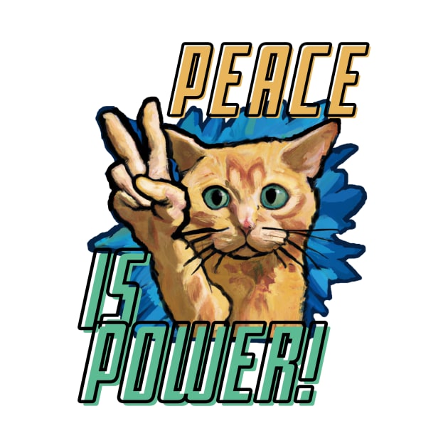 Peace Power Cat by missdebi27