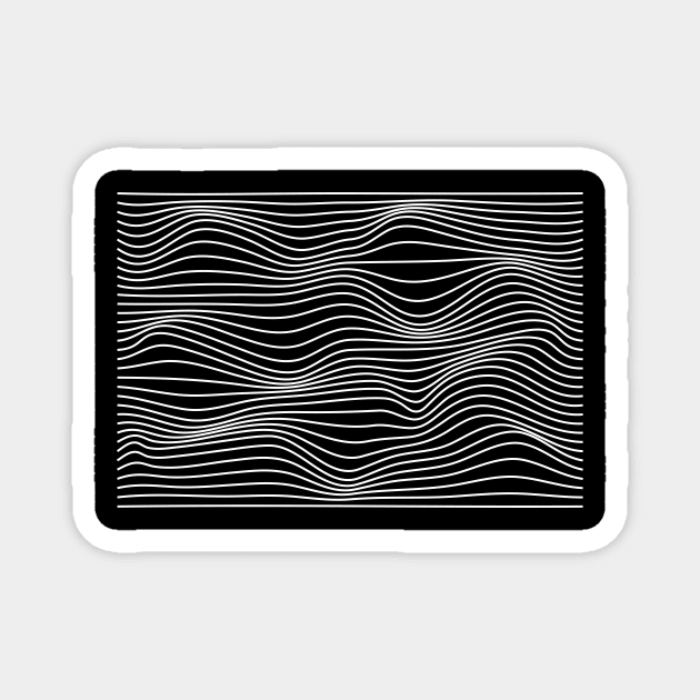 abstract modern lines Magnet by rayfox