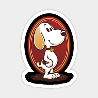 Snoopy Vs Arizona Diamondbacks Beagle Bunt Magnet