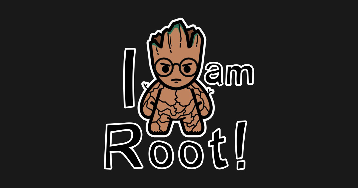I am rooted. I am root. I M root обои. Стикеры root. Обои Минимализм Грут.