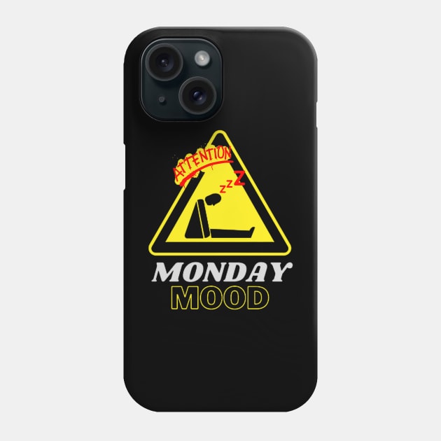 TERRIBLE MONDAY MOOD Phone Case by Ideas Design