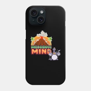 Dinosaur Drummer - Mesozoic Mind! Phone Case