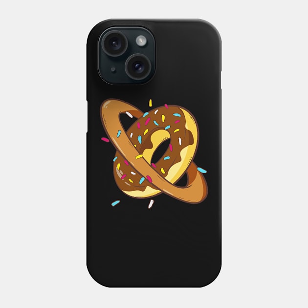 Planet Donut Space Funny Donut Lover Phone Case by Foxxy Merch