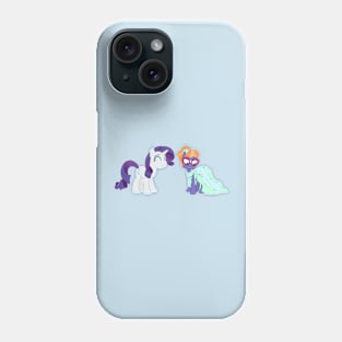 Rarity puts Frazzle Rock in a dress 1 Phone Case