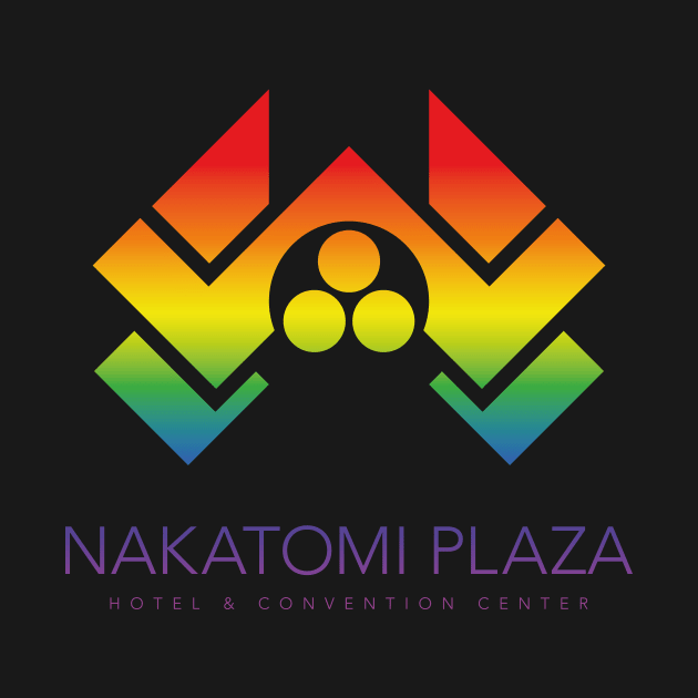 Die Hard – Nakatomi Plaza Logo  (rainbow effect) by GraphicGibbon