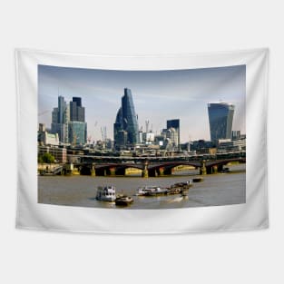 London Cityscape Blackfriars Bridge England Tapestry