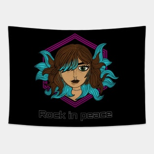 Rock in peace Tapestry