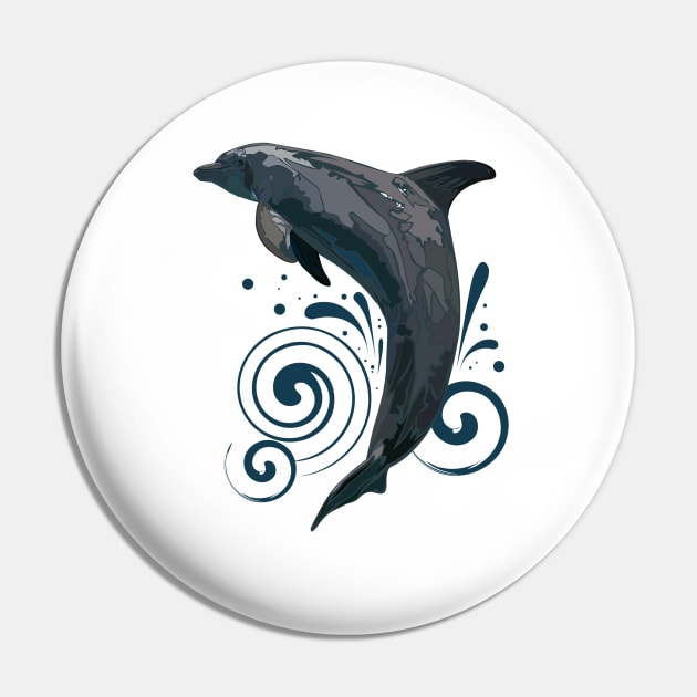 Dolphin Pin by adamzworld