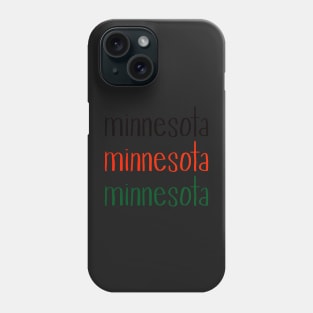 Minnesota design in Wild colors Phone Case