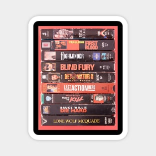 Ultimate Action Movie VHS Collection Magnet