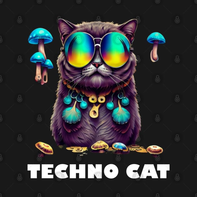 Techno Shirt - Techno Organism - Catsondrugs.com - rave, edm, festival, techno, trippy, music, 90s rave, psychedelic, party, trance, rave music, rave krispies, rave flyer by catsondrugs.com