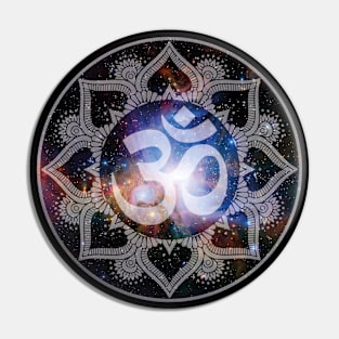 Cosmic Om Mandala Pin