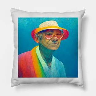 Man with glasses Pillow