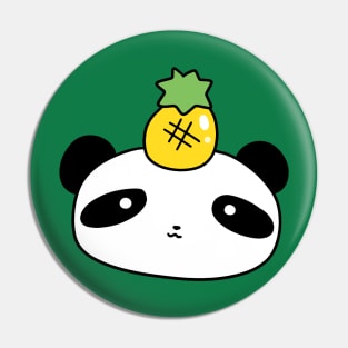 Pineapple Panda Face Pin