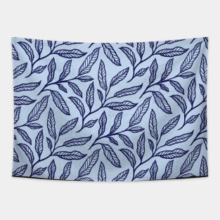 Purple Leaves, lilac floral pattern, lavender botanicals Tapestry