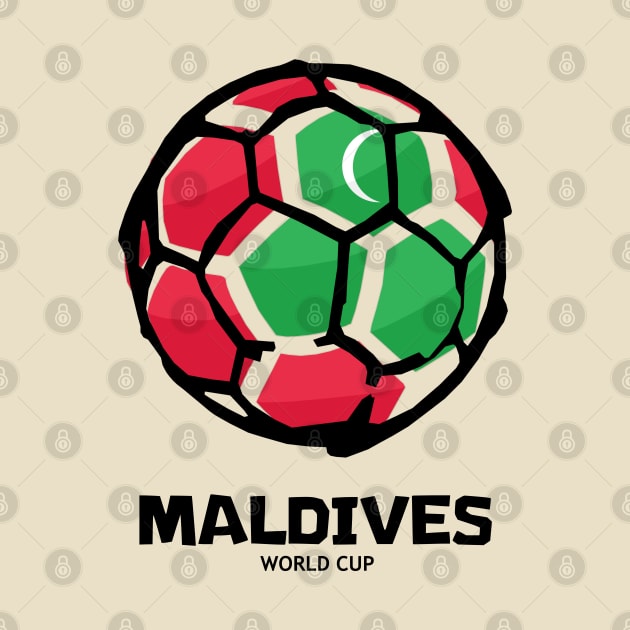 Maldives Football Country Flag by KewaleeTee