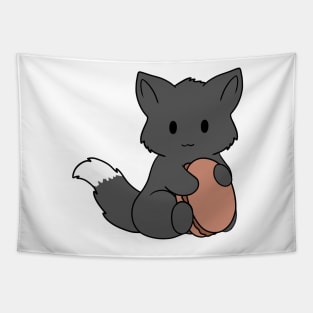 Macaron black Fox Tapestry