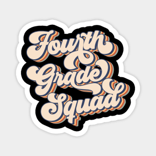 Fourth Grade Retro Vintage 4th Grade Team Back To School Magnet