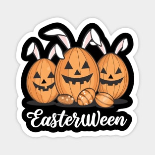 Easterween Pumpkin Bunnies & Spooky Eggs Festive Tee Magnet