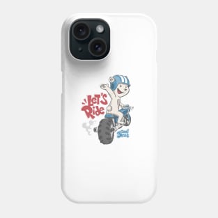 bear-riding-motorbike-print-design Phone Case