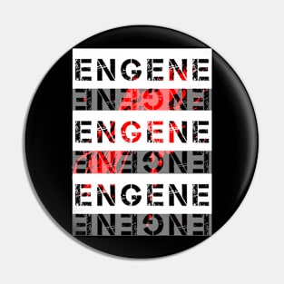 ENGENE Cool Word Art Aesthetic Design Pin