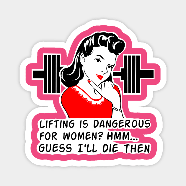 weightlifting women, gym girl, fitness, fitness girl Magnet by TimAddisonArt