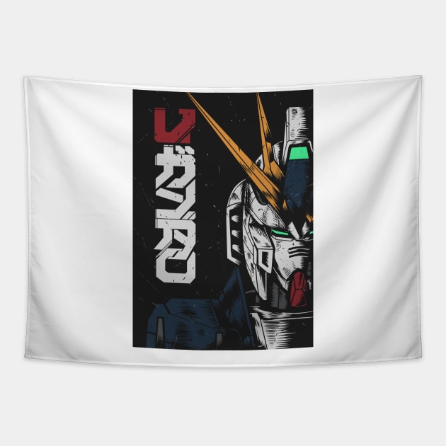 nu Gundam Tapestry by WahyudiArtwork