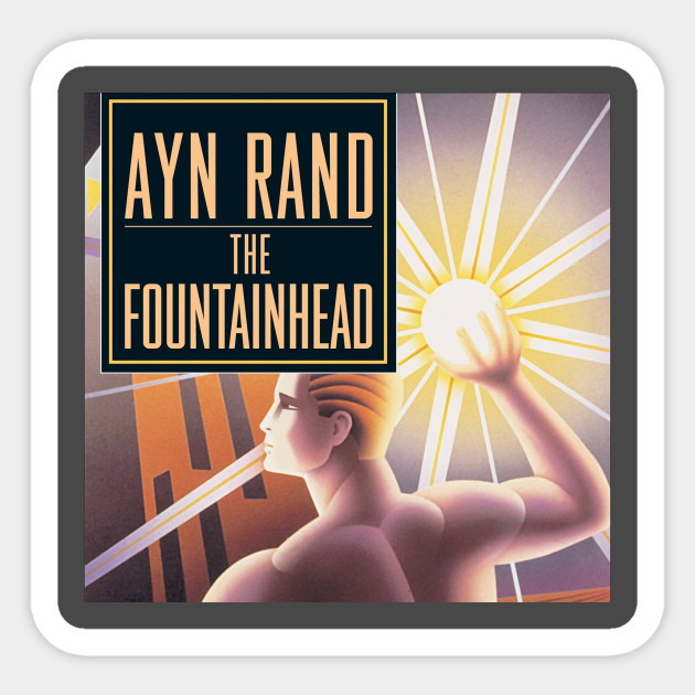 The Fountainhead By Ayn Rand Cover Fountainhead Sticker