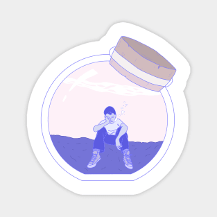 My Little Sea of Tears | Thoughtful Boy | Not Hamlet Design Magnet