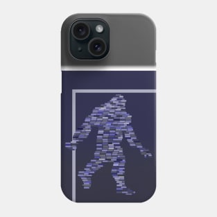 Bigfoot Blue Squares Phone Case