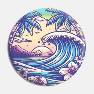 Pipeline Hawaii surf 8202 Pin