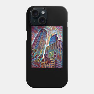 Psychedelic Skyscrapers Phone Case