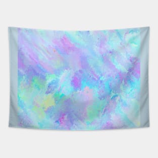 Blue and Purple Abstract Art Tapestry