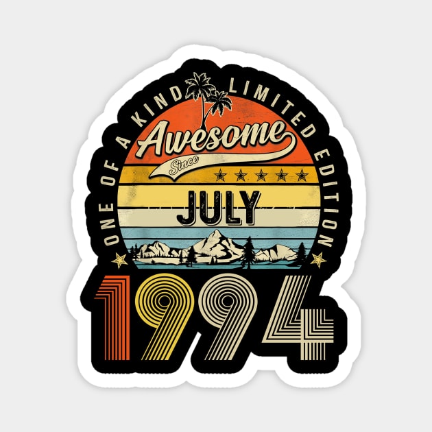 Awesome Since July 1994 Vintage 29th Birthday Magnet by Centorinoruben.Butterfly